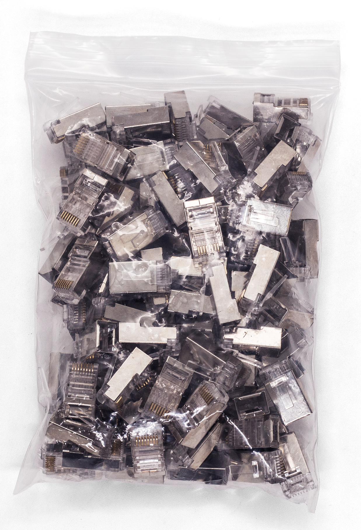 

Коннектор Filum FL-NA-PLUG5E-6 RJ-45, 5E кат., 8p8c, экран, 30 мкд, универсальный, для одножильного и многожильного кабеля, уп/100 шт, FL-NA-PLUG5E-6