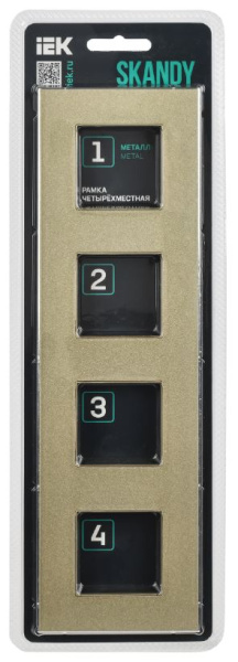 фото Рамка четверная  IEK SK-M42-M-K37 в Санкт-Петербургe