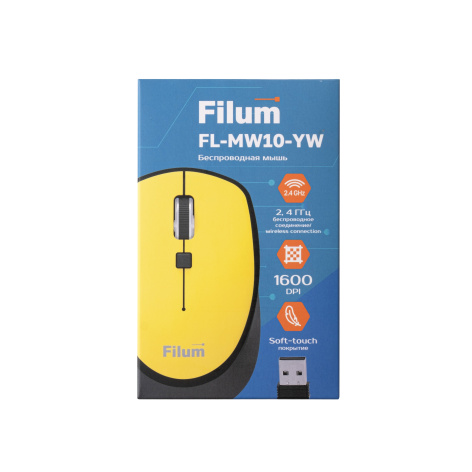 фото Мышь wireless Filum FL-MW10-YW в Омске