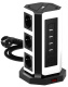 фото Сетевой фильтр  AGNI TP-VD5U9E-C-2m-black-white