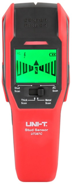Изображение товара Детектор UNI-T UT387C для поиска скрытой проводки и металлов полупрофессиональный