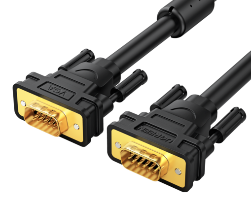 

Кабель UGREEN VG101 11633_ VGA Male to Male, 10 м, черный, VG101