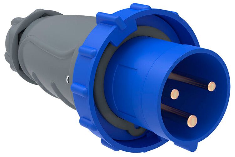 

Вилка IEK PSN01-063-3 переносная ССИ-033 63А-6ч/200-250В 2Р+РЕ IP67 MAGNUM, PSN01-063-3