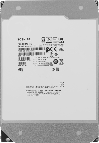 фото Жесткий диск 24TB SAS 12Gb/s Toshiba MG11 в Уфе
