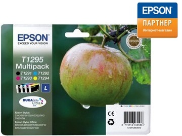

Набор картриджей Epson C13T12954012 для Stylus SX420W/SX425W/SX525WD/SX620FW, Stylus Office BX305F/BX305FW/BX320FW/BX525WD/BX625FWD/ WF-7525, C13T12954012