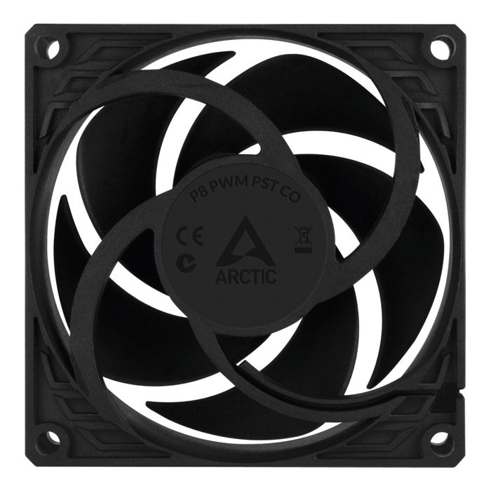 

Вентилятор для корпуса ARCTIC P8 PWM PST CO ACFAN00151A 80x80x25mm, 200-3000rpm, 23.4 CFM, 4-pin PWM, black/black, P8 PWM PST CO