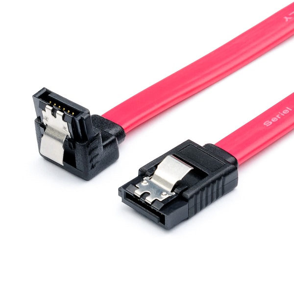 

Кабель SATA Atcom AT0108 SATA 0.5 m угловой с защелкой, AT0108
