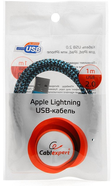 фото Кабель интерфейсный USB 2.0 Cablexpert AM/Lightning 8P в Нижнем Новгороде