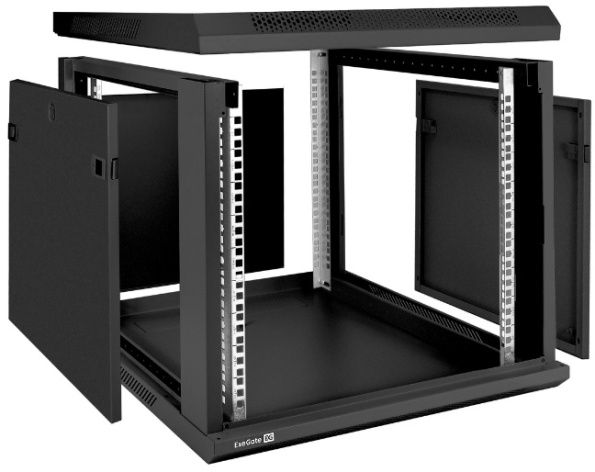 фото Шкаф настенный 19", 9U Exegate EC-WM-9U.600.M.BLACK в Екатеринбурге
