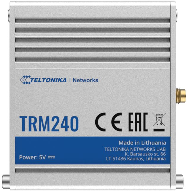 

Модем Teltonika Networks TRM240 LTE cat.1/3G/2G, SMA, miniSIM, USB, TRM240