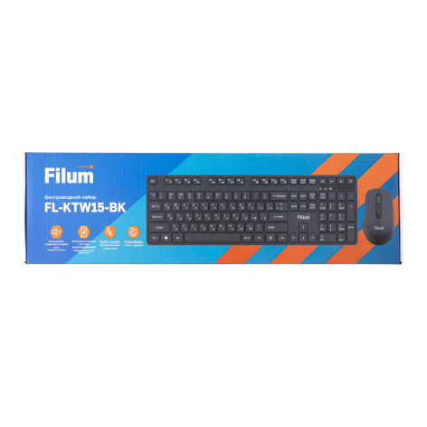 фото Клавиатура и мышь wireless Filum FL-KTW15-BK в Краснодаре