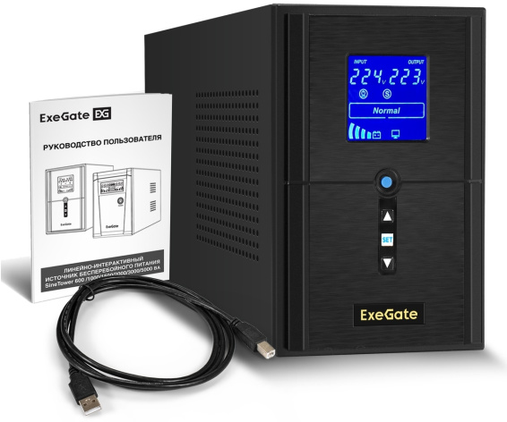 фото Источник бесперебойного питания  Exegate SineTower SN-1500.LCD.AVR.2SH.1C13.USB в Красноярске