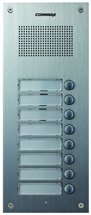 

Вызывная панель COMMAX DR-8UM(L) многоквартирная на 8 абонентов в алюминиевом корпусе, совместим с аудио трубками COMMAX DP-SS, врезная, 12 В (от ауди, DR-8UM(L)