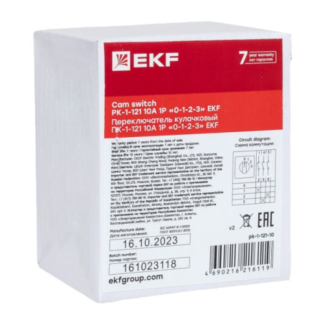 фото Переключатель кулачковый  EKF pk-1-121-10 в Уфе
