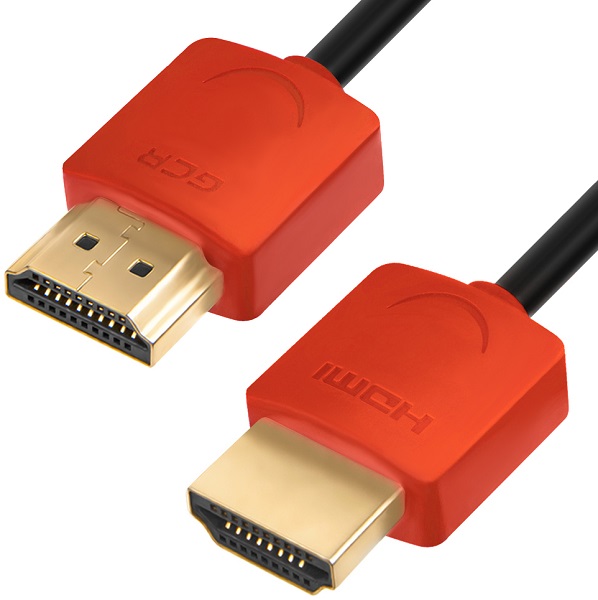 

Кабель интерфейсный HDMI-HDMI GCR GCR-51601 3.0m HDMI 2.0, красные коннекторы Slim, OD3.8mm, HDR 4:2:2, Ultra HD, 4K 60 fps 60Hz, 3D, AUDIO, 18.0 Гбит, GCR-51601