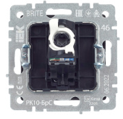 фото Розетка компьютерная IEK BR-K10-1-K46