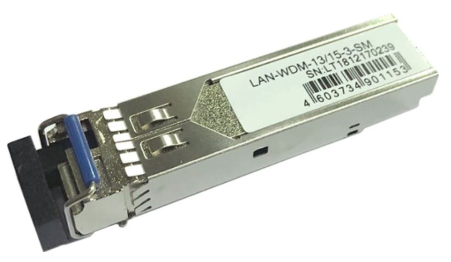 

Модуль SFP Lanmaster LAN-WDM-13/15-3-SM BIDI , 1.25G, 1310nm / 1550nm, 3 km, LC, DDM, LAN-WDM-13/15-3-SM