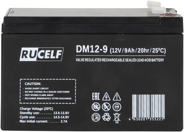 фото Батарея аккумуляторная  RUCELF DM12-9