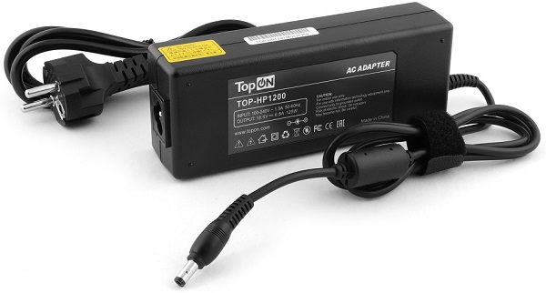

Блок питания для ноутбука HP TopOn TOP-HP1200 для моделей Compaq CQ72, Pavilion DV8, G81, Envy 17 18.5V 6.5A (7.4x5.0mm) 120W. PN: HTNN-DA25, HSTNN-LA, TOP-HP1200