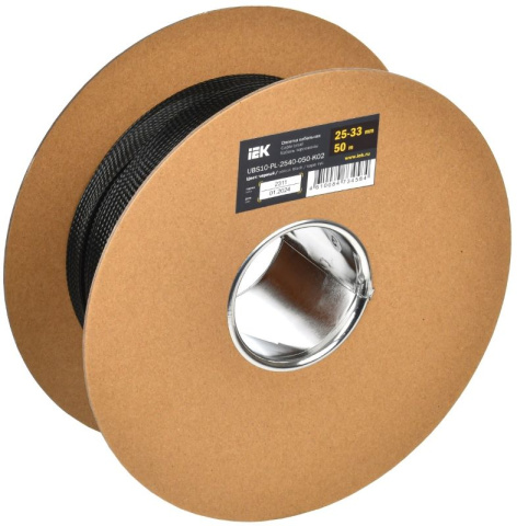 Изображение товара Кабельная оплетка IEK UBS10-PL-2540-050-K02 защитная 50 м