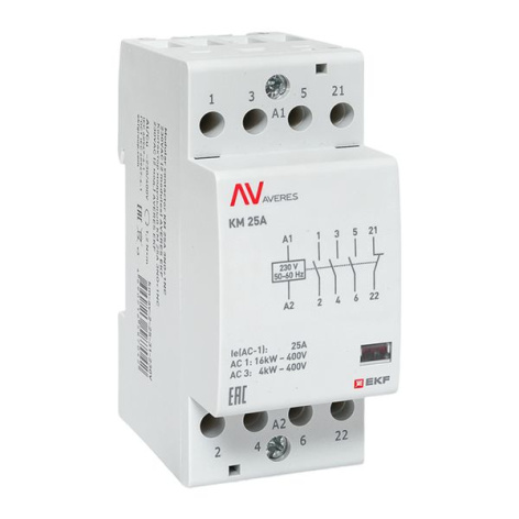 фото Контактор модульный EKF km-av-2-25-31-230V в Екатеринбурге