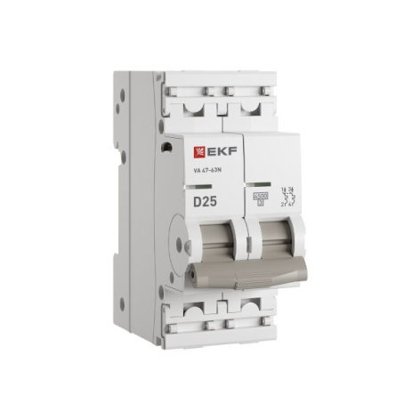 Изображение товара Автоматический выключатель EKF M634225D IP20 25А 230В 2Pol PROxima