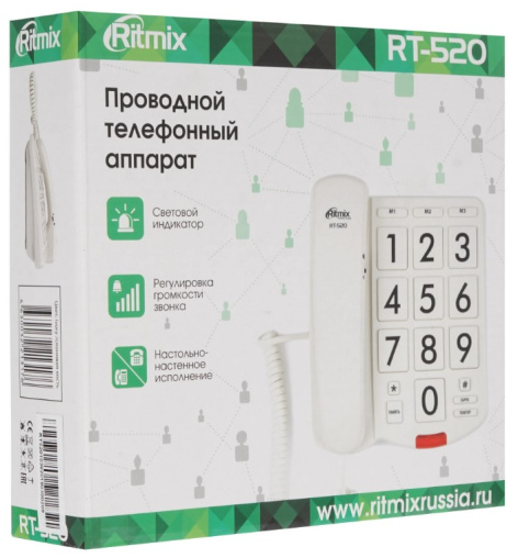 фото Телефон проводной Ritmix RT-520 в Смоленске