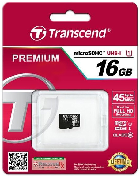 фото Карта памяти MicroSDHC 16GB Transcend TS16GUSDCU1 в Самаре