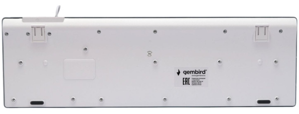 фото Мембранная клавиатура Gembird KB-240L-W, USB, Белый [KB-240L-W]