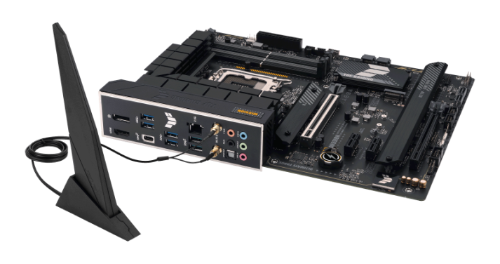 

Материнская плата ATX ASUS TUF GAMING H770-PRO WIFI (LGA1700, H770, 4*DDR5 (7200), 4*SATA 6G RAID, 4*M.2, 4*PCIE, 2.5Glan, WiFi, BT, HDMI, DP, USB Typ, TUF GAMING H770-PRO WIFI