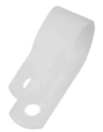 Изображение товара Скоба Rexant 07-4416 из нейлона под гвоздь 50 шт белая