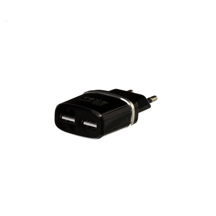 

Зарядное устройство сетевое Hoco C12 6957531063094 2*USB, 2.4А, черный, C12