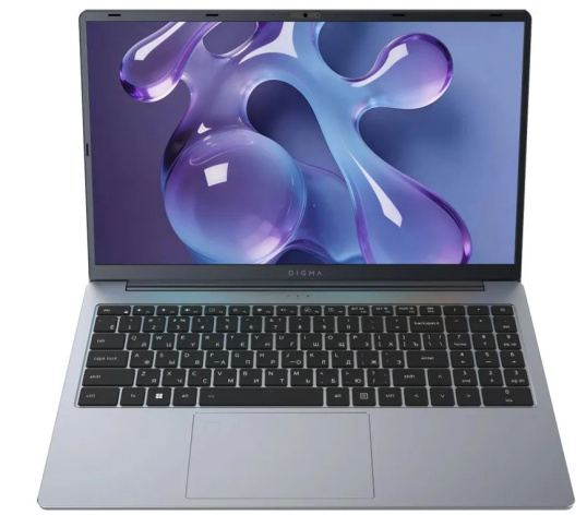 фото Ноутбук Digma Nova 15.6" (AMD Ryzen 5, 16Гб DDR4, SSD 512 Гб, Radeon Vega, Windows 11 Профессиональная) Серый [DN15R5-ADXW13]