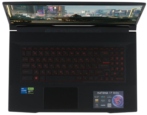 фото Ноутбук  MSI Katana 17 B12UCR-821XRU в Перми 17.3 ", Core i5, 16 Гб RAM, 512 Гб SSD, GeForce RTX 3050, Черный