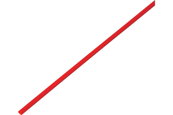 Изображение товара Термоусадочная трубка PROconnect 2/1 мм 1 м красная для изоляции и защиты кабелей