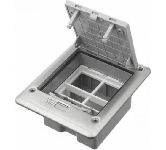 

Люк Ecoplast 70025 LUK/2+2ST66 встраиваемый на 2 поста (45х45мм)+2 модуля (45х22,5) без коробки, IP6, 70025