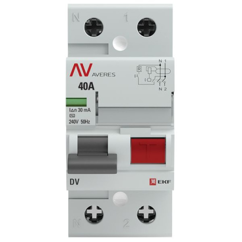 фото УЗО  EKF rccb-2-40-30-ac-av в Красноярске
