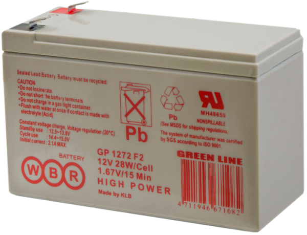 фото Батарея  WBR GP1272 F2 (28W) WBR в Уфе