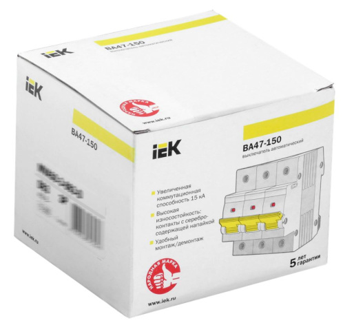 фото Автоматический выключатель  IEK MVA50-3-125-C
