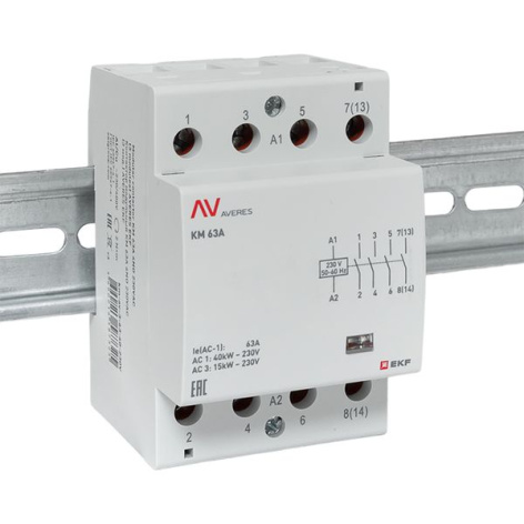 фото Контактор модульный EKF km-av-3-63-40-230V в Уфе