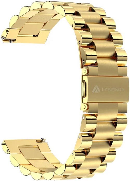 

Ремешок на руку Lyambda KEID DSG-05-20-GL из нержавеющей стали для часов 20 mm gold, KEID