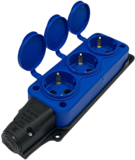 фото Удлинитель силовой iTOK i-CONNECT-COLOR-SU-PVS-310-3-54-30-BLUE в Волгограде