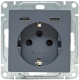 фото Розетка с заземлением с 2 USB  EKF UP1-SOG-111-2USBC