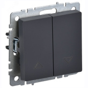 фото Выключатель двухклавишный для жалюзи  IEK BR-V15-0-10-K53