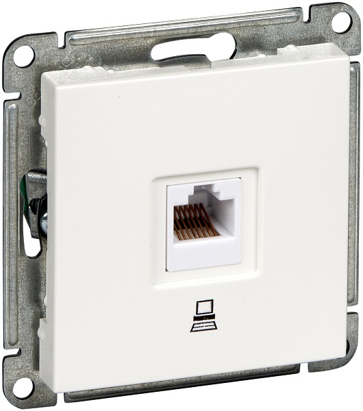 

Розетка Schneider Electric RSI-152K5E-1-86 W59 компьютерная скрытая в рамку белая, RSI-152K5E-1-86