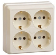 фото Розетка с заземлением IEK ERO41-K33-16-DC