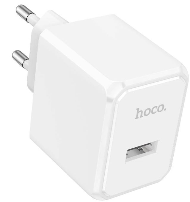 

Зарядное устройство сетевое Hoco CS11A Ocean 6942007603553 1 USB, 2.1А, цвет: белый (1/28/168), CS11A Ocean
