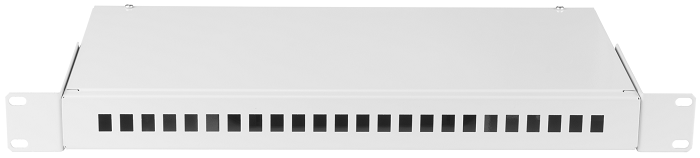 

Кросс оптический стоечный 19" стационарный 1U NikoMax NMF-RP24SC-WS-ES-1U-GY неукомплектованный, до 24 SC портов или 48 LC портов, NMF-RP24SC-WS-ES-1U-GY