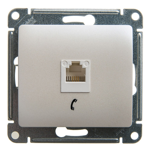 

Розетка Schneider Electric GSL000681T телефонная RJ11 перламутр, GSL000681T
