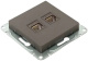 фото Розетка компьютерная двойная EKF UP1-SOM-2RJ45-5